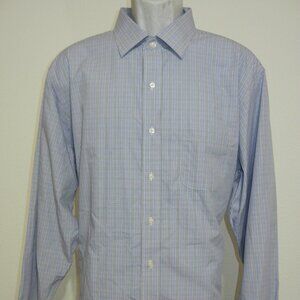 Brooks Brothers Shirt Men’s Size 17 1/2 4/5 Regent 1818 Long Sleeve Dress Blue